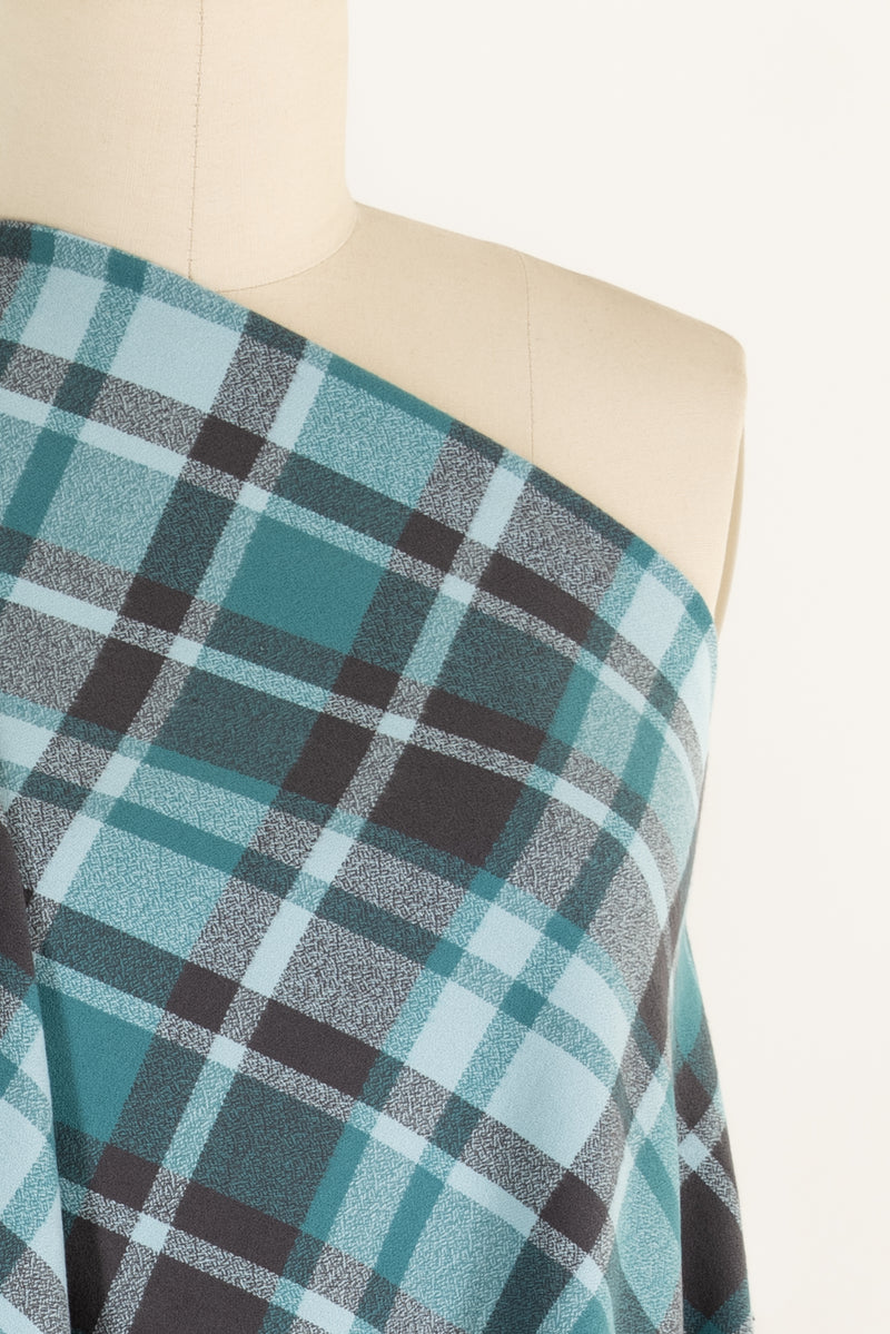 Blue Mountain Plaid Cotton Flannel Woven