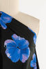Blue Poppies Italian Cotton Woven - Marcy Tilton Fabrics