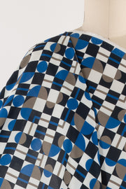 Blueprint Geometry Italian Viscose Woven