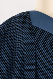 Blue RickRack Jacquard Double Knit