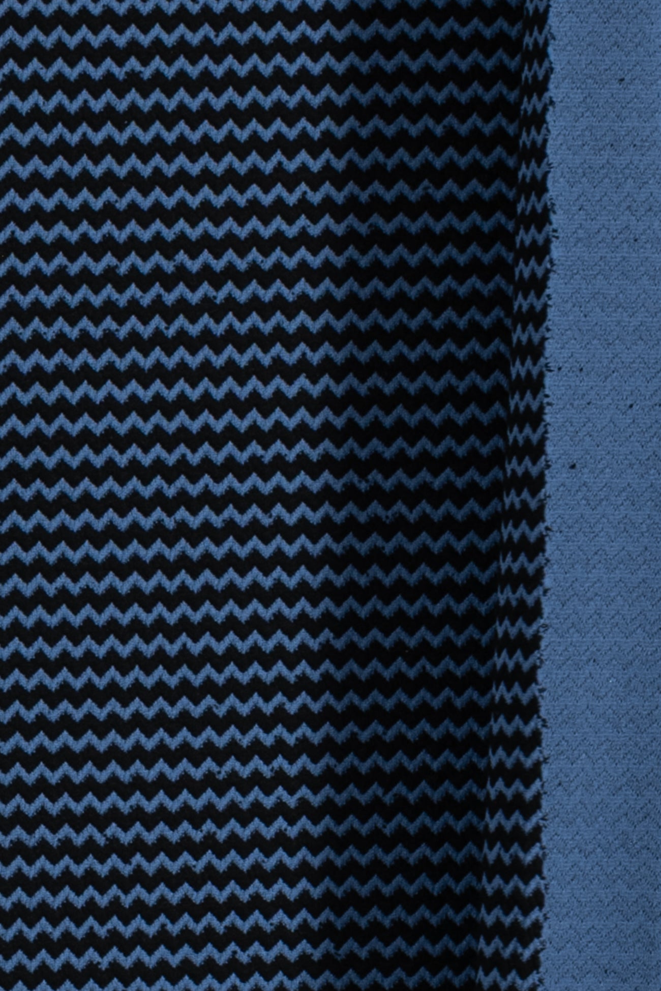 Blue RickRack Jacquard Double Knit