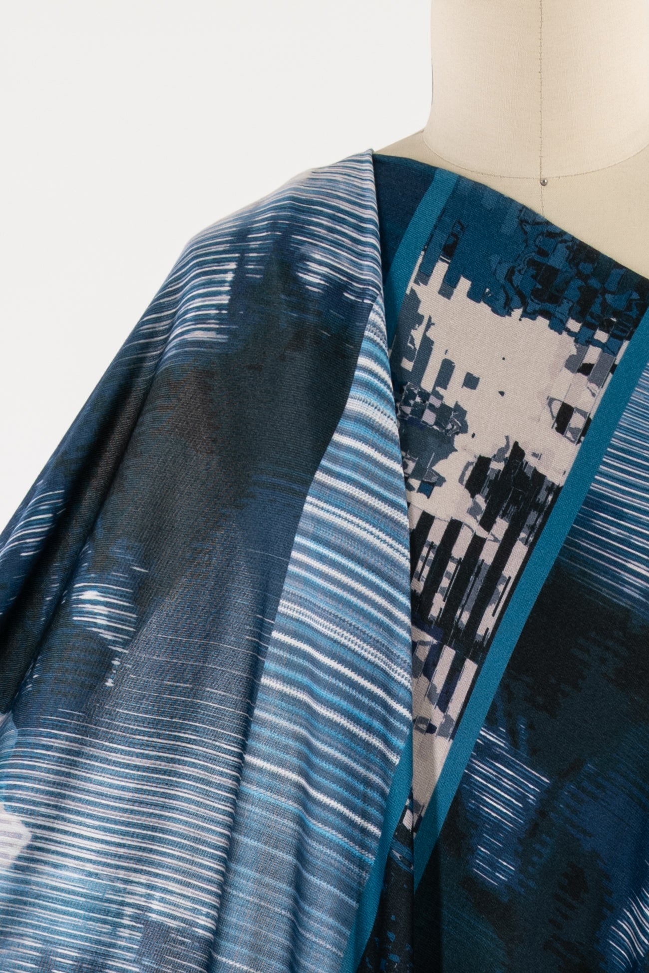 Blue Rose Italian Viscose Knit SOLD BY THE PANEL