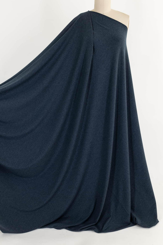 Blue Steel Tencel/Organic Cotton Sweatshirt Fleece Knit - Marcy Tilton Fabrics