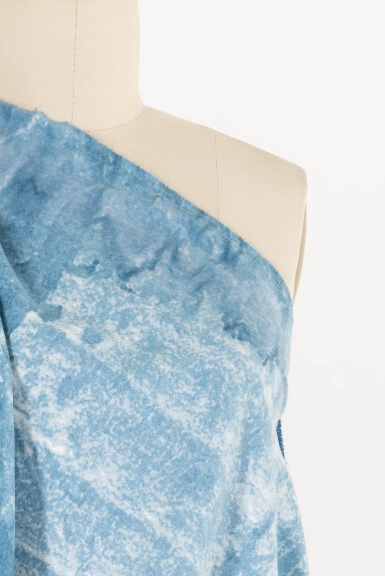 Blue Wabi Sabi Japanese Brushed Linen/Cotton Woven - Marcy Tilton Fabrics