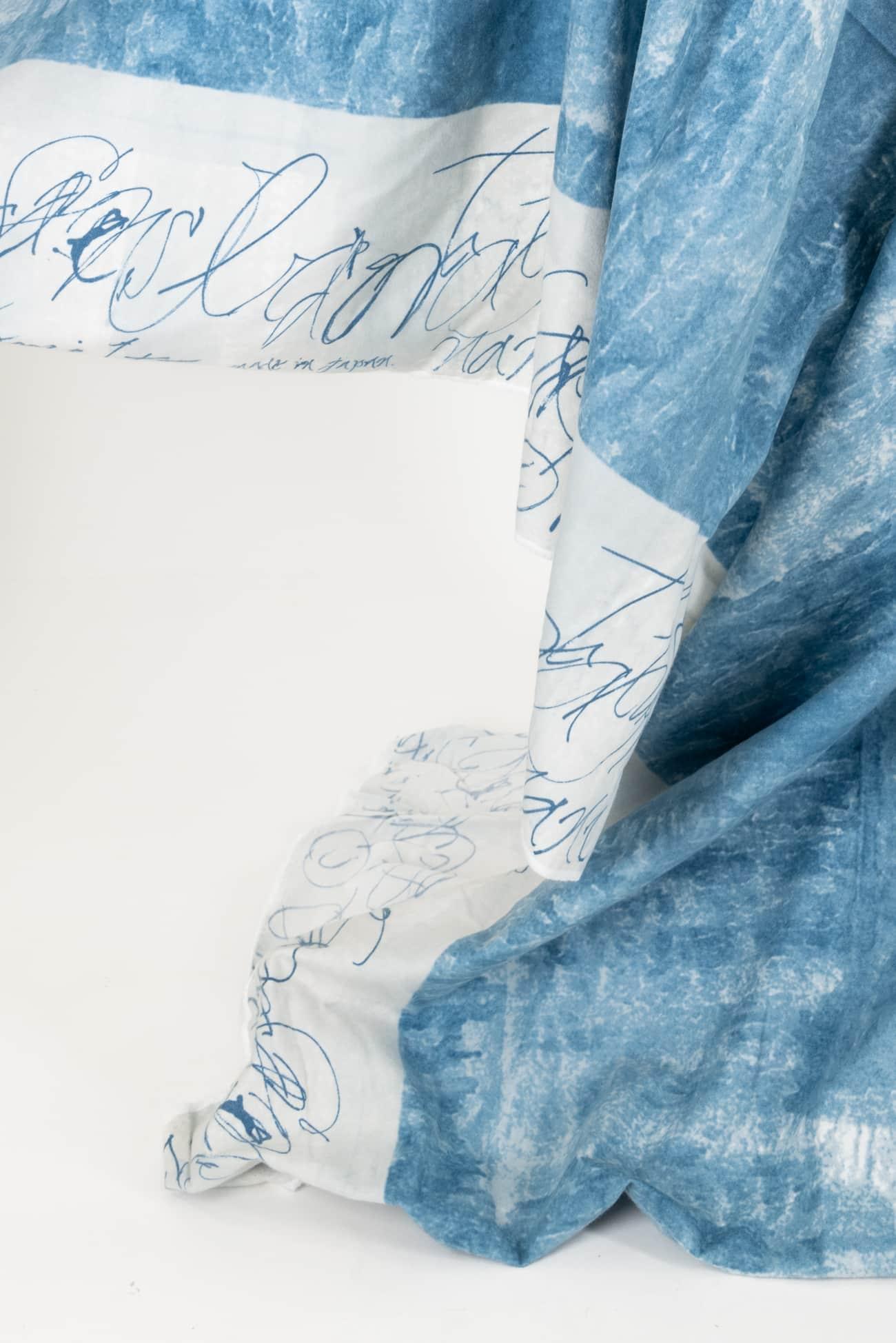 Blue Wabi Sabi Japanese Brushed Linen/Cotton Woven - Marcy Tilton Fabrics