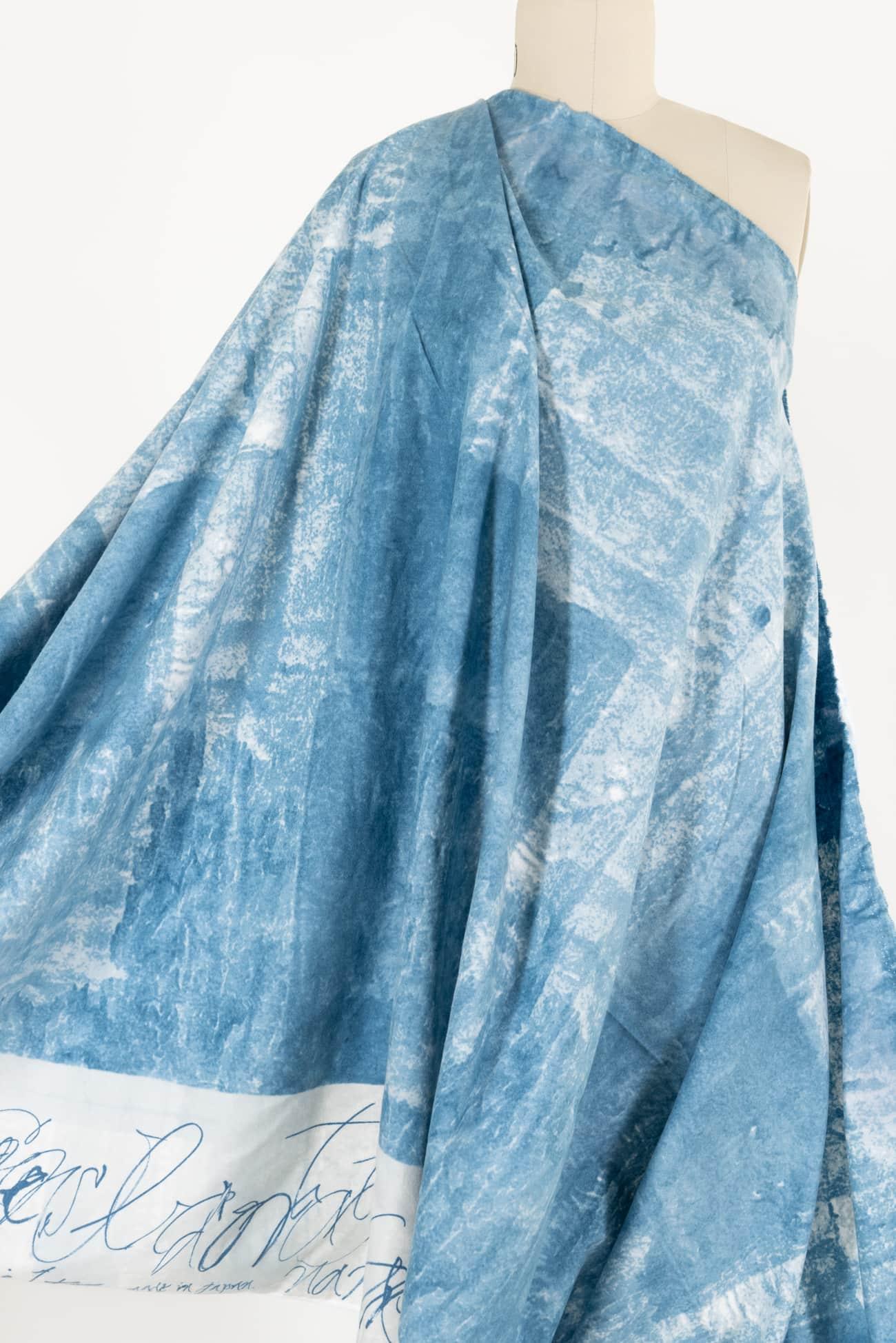 Blue Wabi Sabi Japanese Brushed Linen/Cotton Woven - Marcy Tilton Fabrics