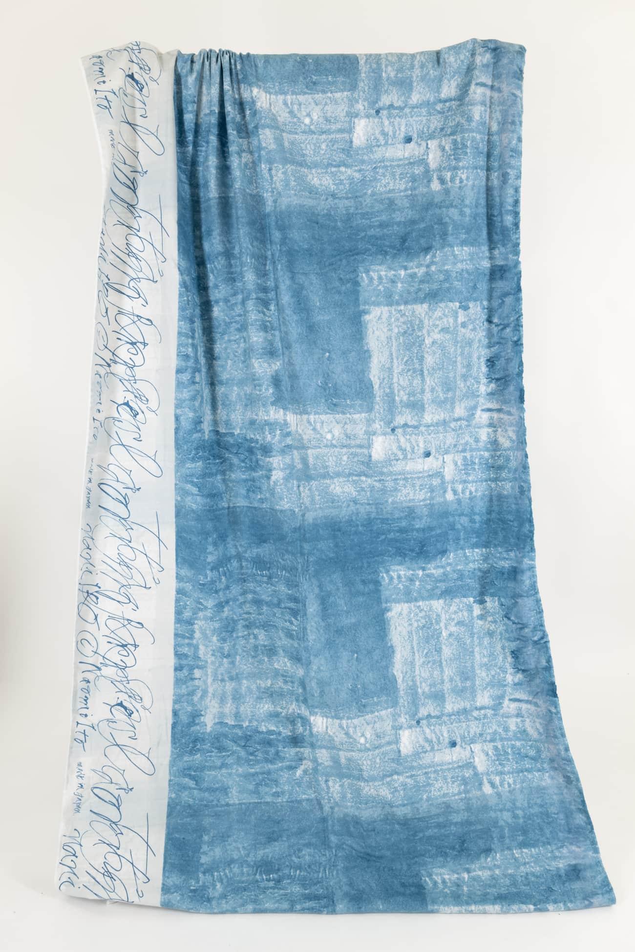 Blue Wabi Sabi Japanese Brushed Linen/Cotton Woven - Marcy Tilton Fabrics