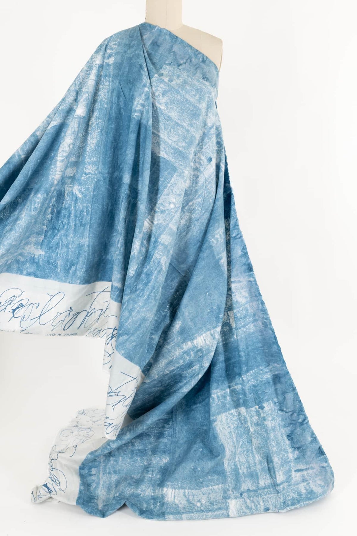 Blue Wabi Sabi Japanese Brushed Linen/Cotton Woven - Marcy Tilton Fabrics
