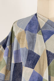 Blue Wander Japanese Cotton/Linen Woven