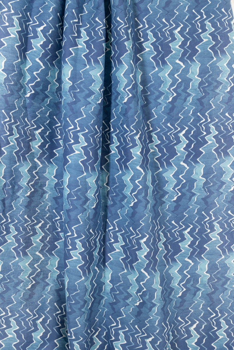 Blue Wave Euro Linen Woven