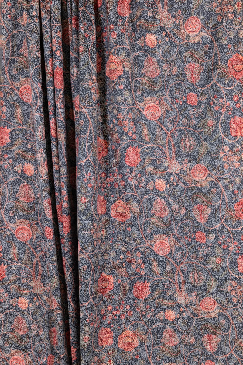 Bobby Blue Paisley Italian Jacquard Stretch Woven