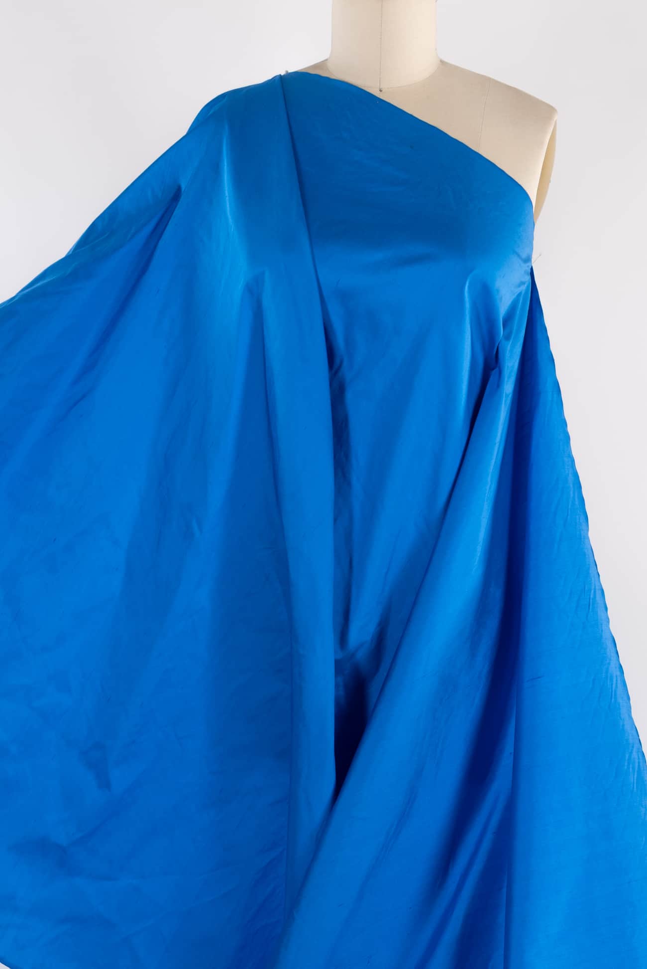 Bondi Blue Silk Dupioni Woven