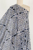 Bone China Blue Rayon Woven - Marcy Tilton Fabrics