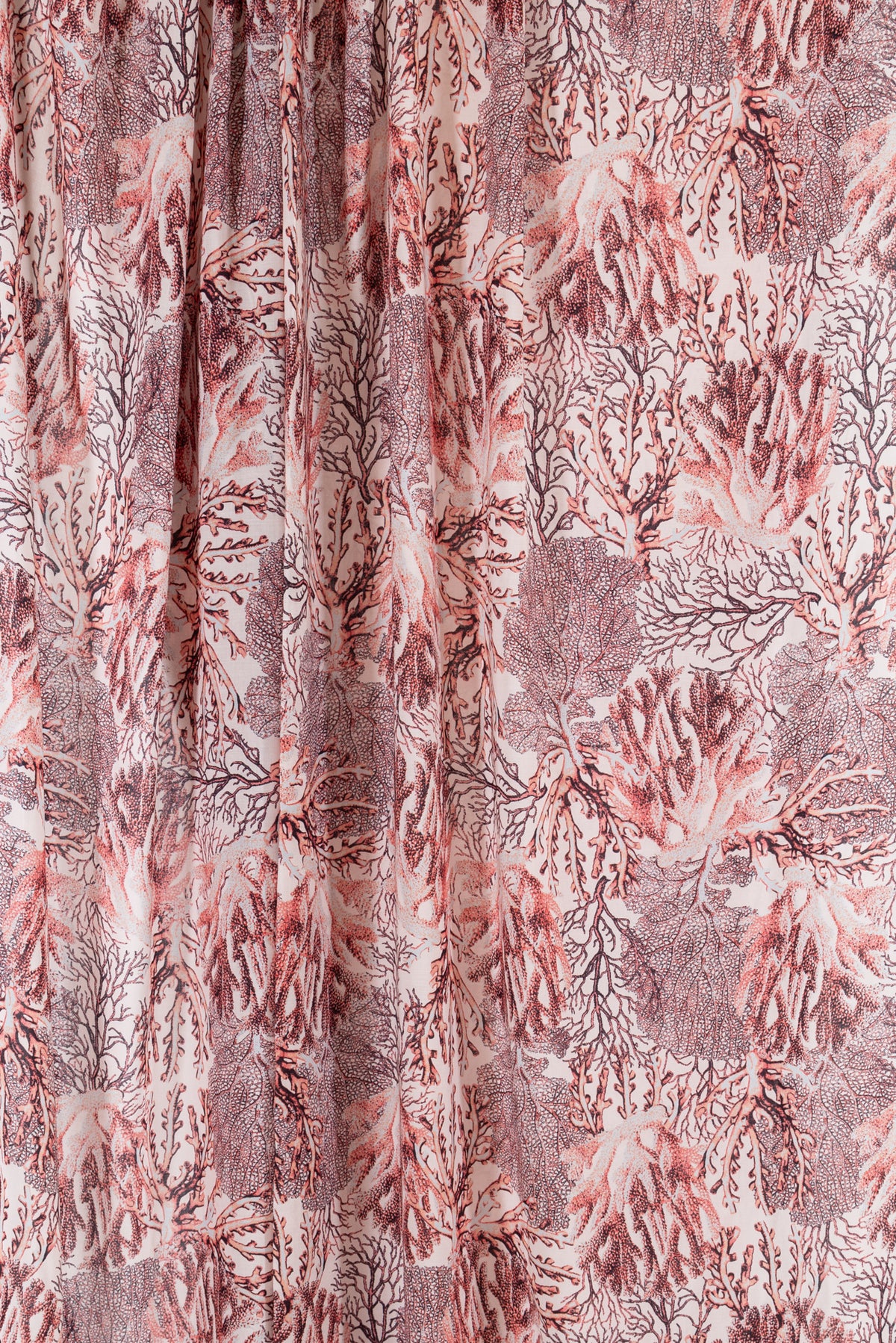 Branch Coral Italian Viscose Woven