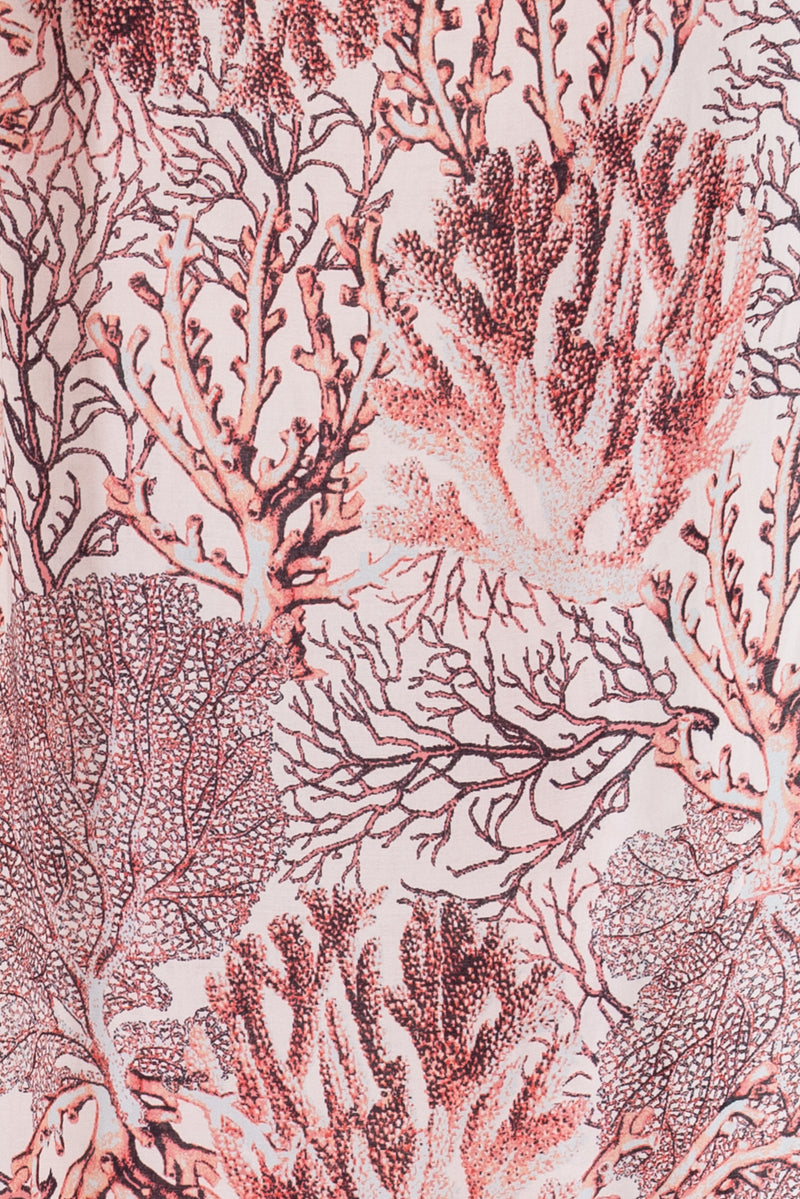 Branch Coral Italian Viscose Woven