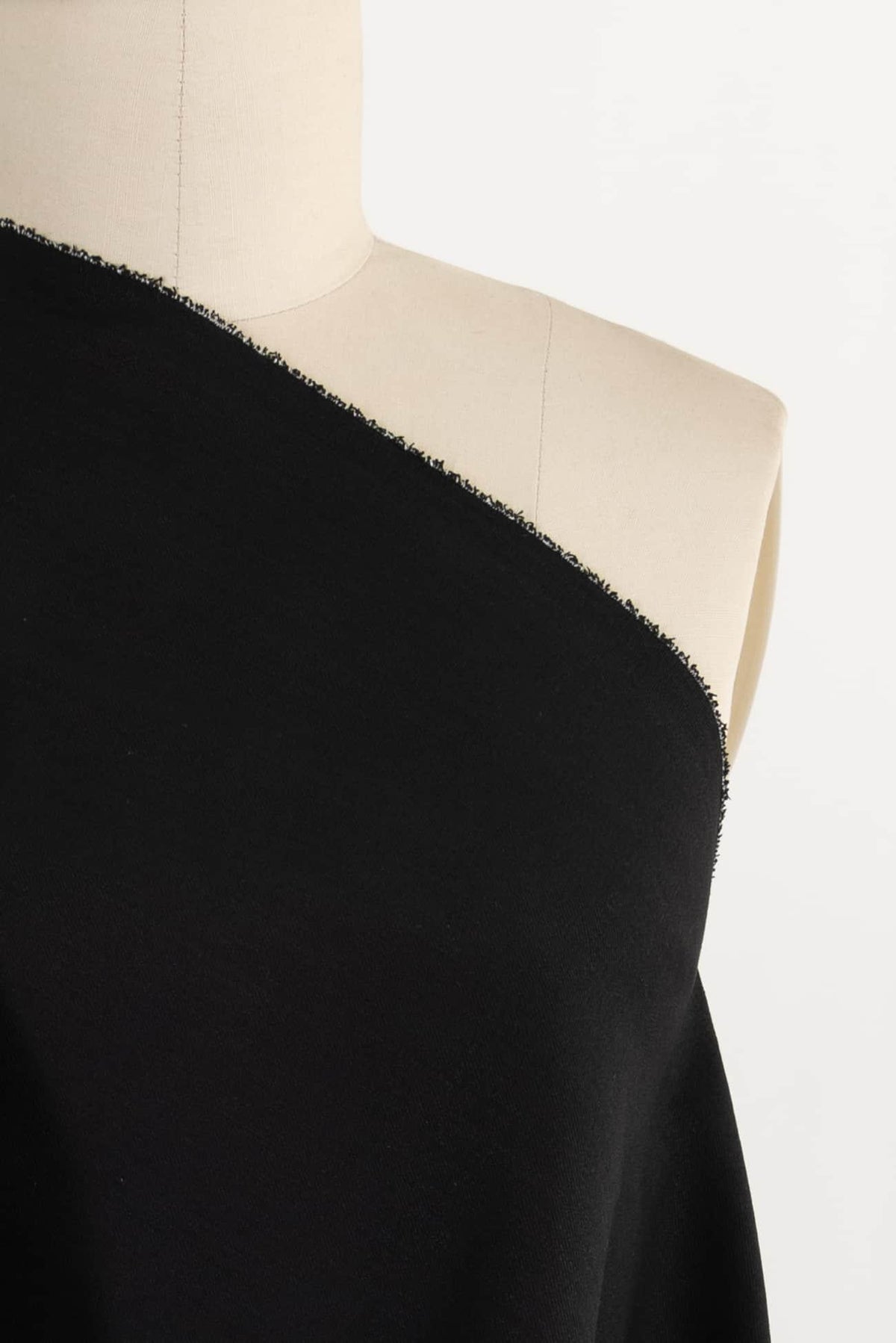 Brando Black Stretch Cotton Denim Woven - Marcy Tilton Fabrics