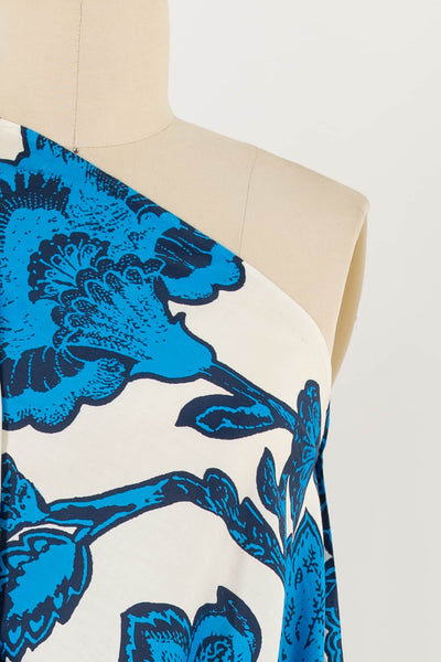 Brave Blue World Italian Cotton Woven - Marcy Tilton Fabrics