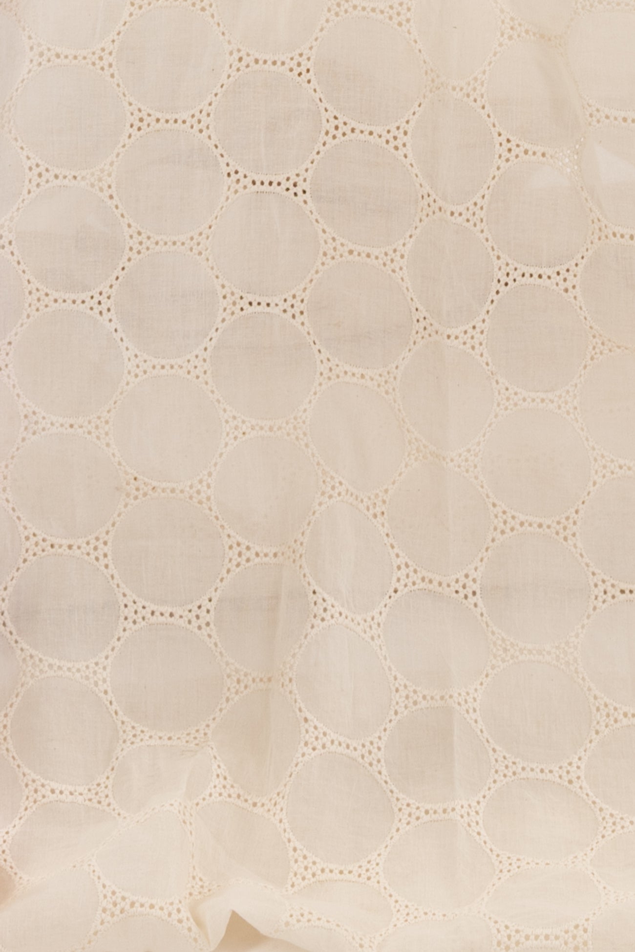 Broderie Creme Cotton Eyelet Woven