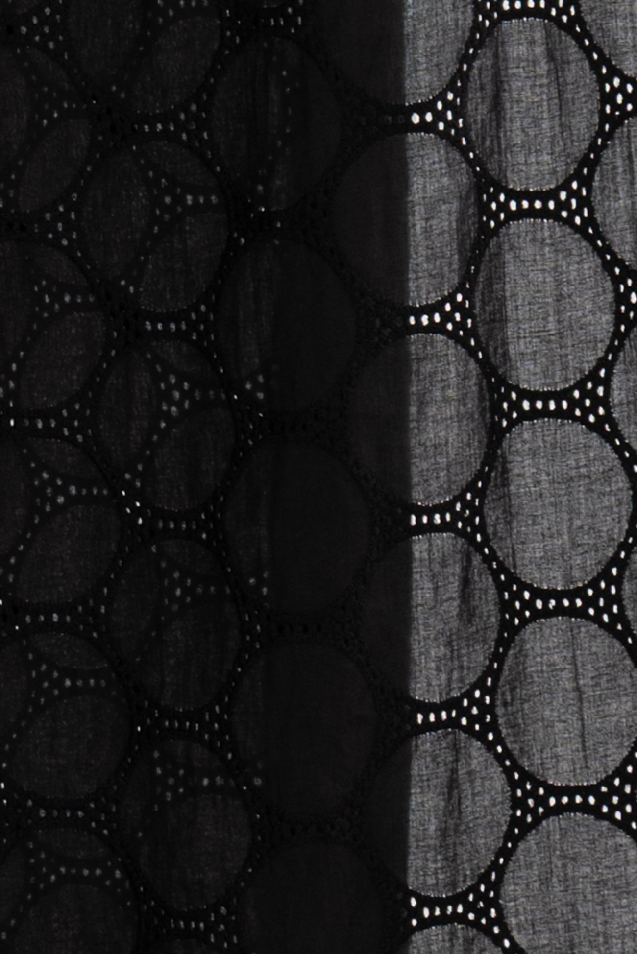 Broderie Noir Cotton Eyelet Woven