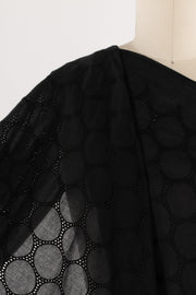 Broderie Noir Cotton Eyelet Woven