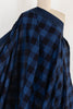 Brook Blue Check Cotton Woven - Marcy Tilton Fabrics