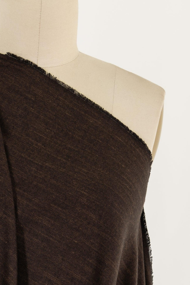 Brown Bark Cotton Flannel Woven - Marcy Tilton Fabrics