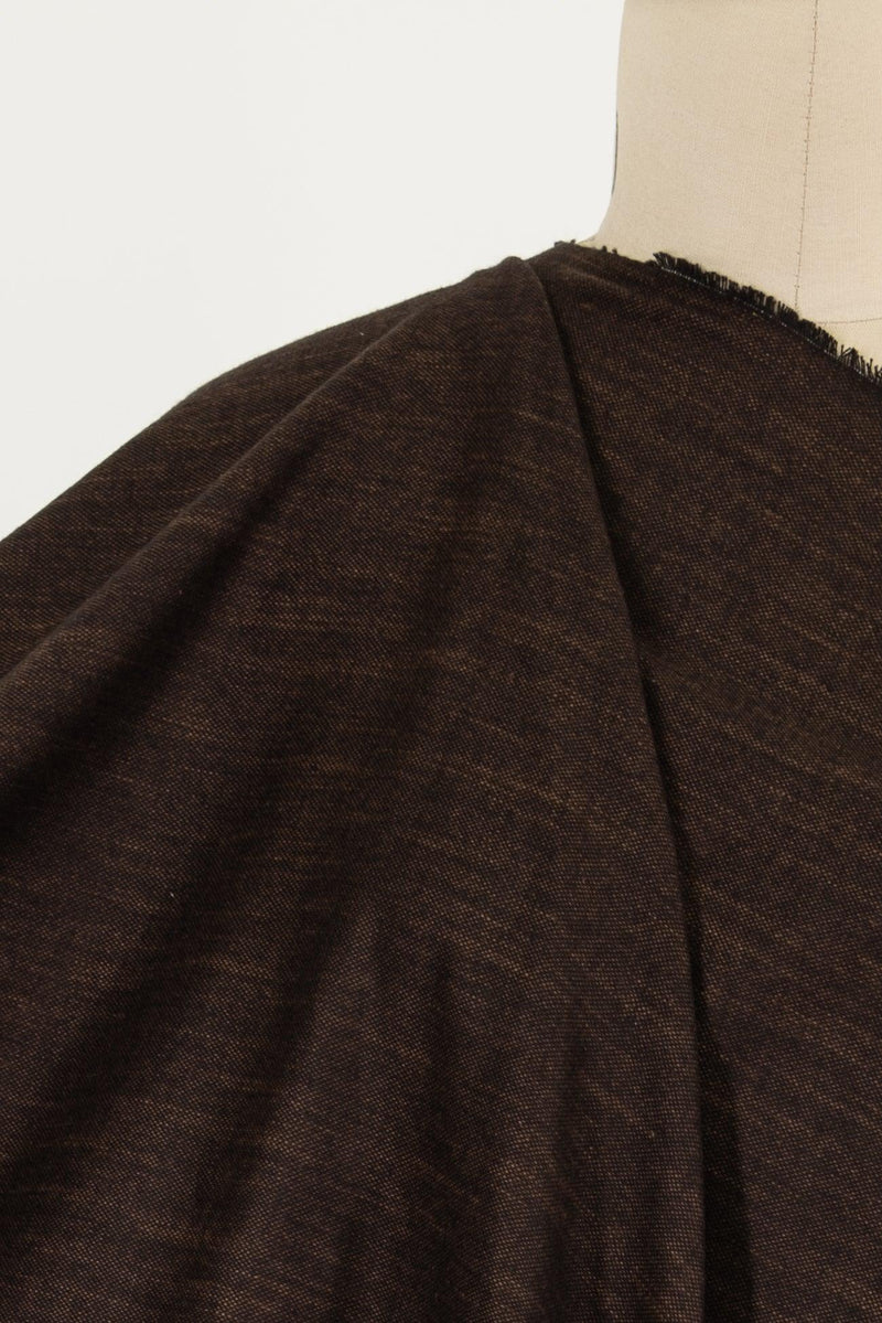 Brown Bark Cotton Flannel Woven - Marcy Tilton Fabrics