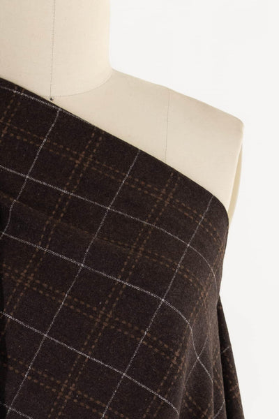 Brown Derby Wool Plaid Woven - Marcy Tilton Fabrics