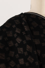 Brown Diamond French Brocade Woven SOLD BY THE CUT