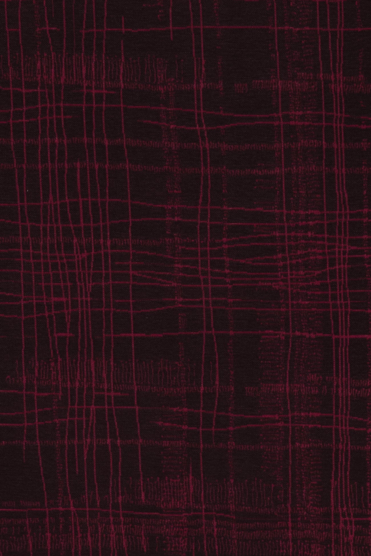 Burgundy Grid Italian Viscose Knit
