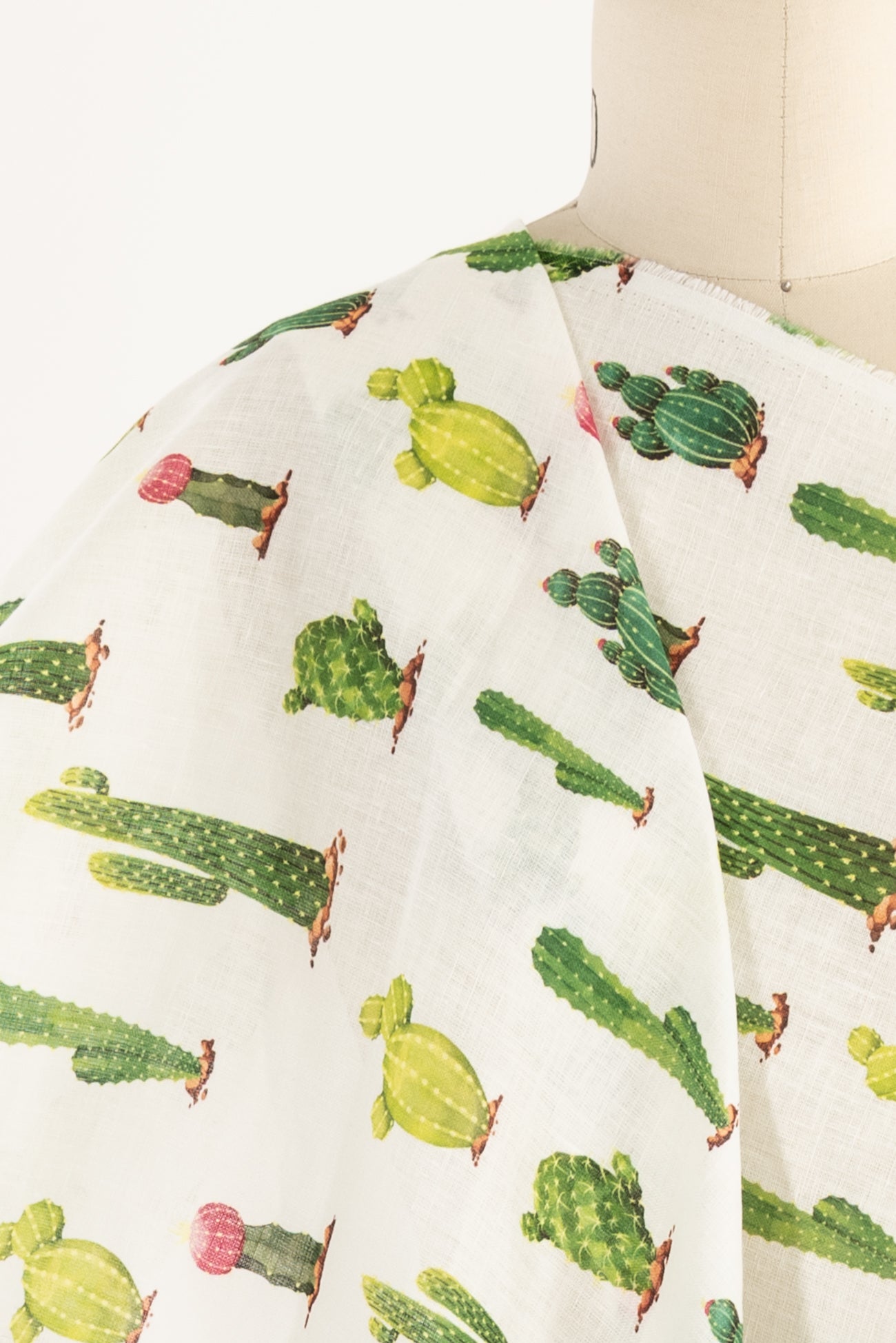 Cactus Garden Euro Linen Woven