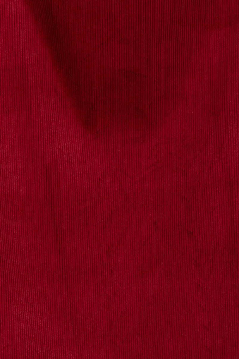 Candy Apple Red Japanese Cotton Corduroy