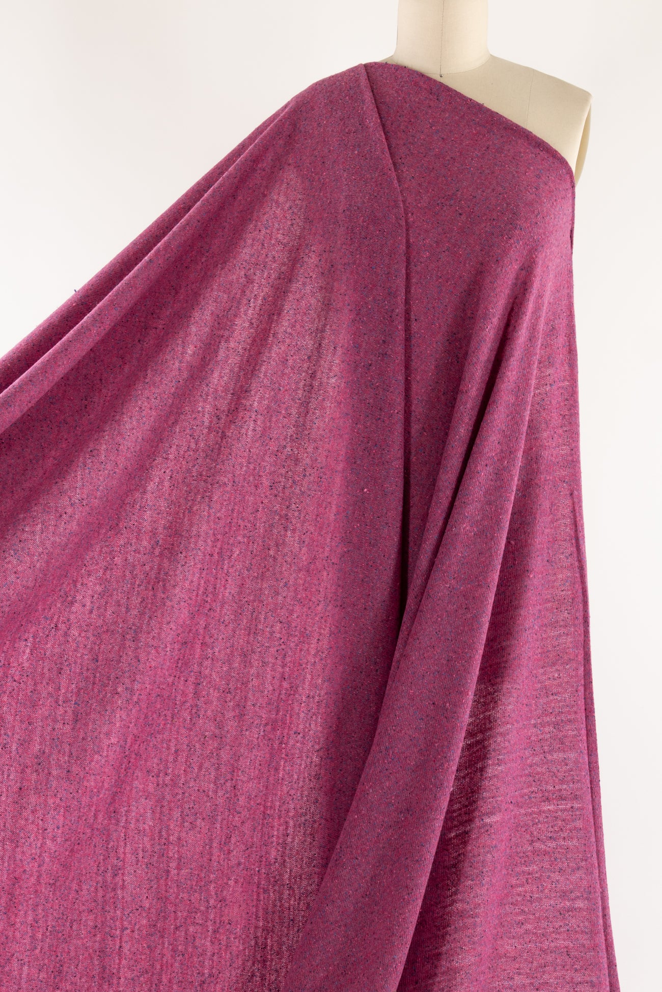 Pink Candy Tweed Wool/Silk Italian Sweater Knit