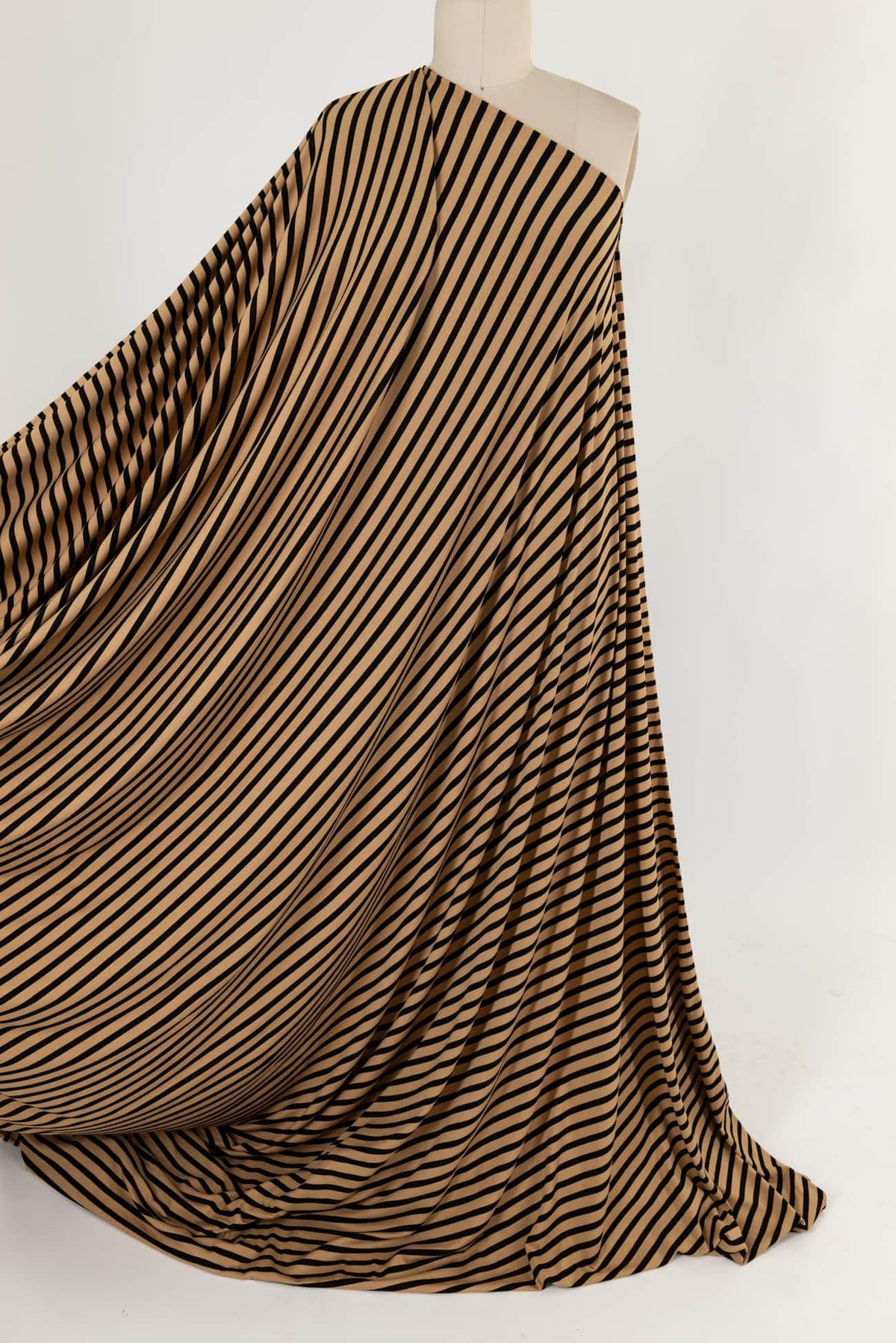Cappuccino Stripe USA Knit - Marcy Tilton Fabrics