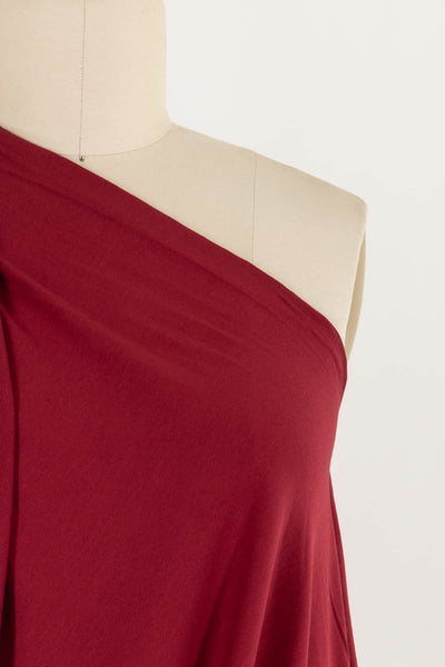 Carmine Red Cotton/Spandex Knit - Marcy Tilton Fabrics