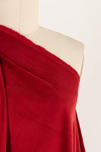 Crimson Italian Cotton Corduroy - Marcy Tilton Fabrics