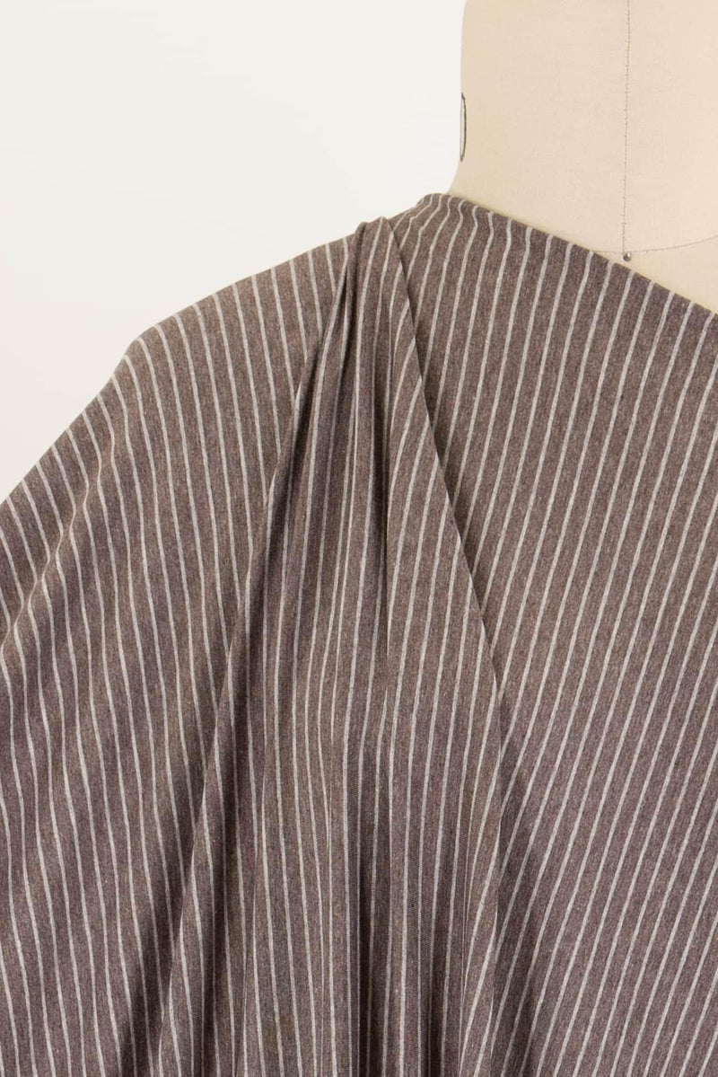 Carob Stripes USA Knit - Marcy Tilton Fabrics