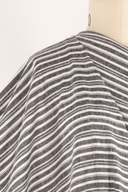 Chalk And Ink Stripe Linen Blend Woven