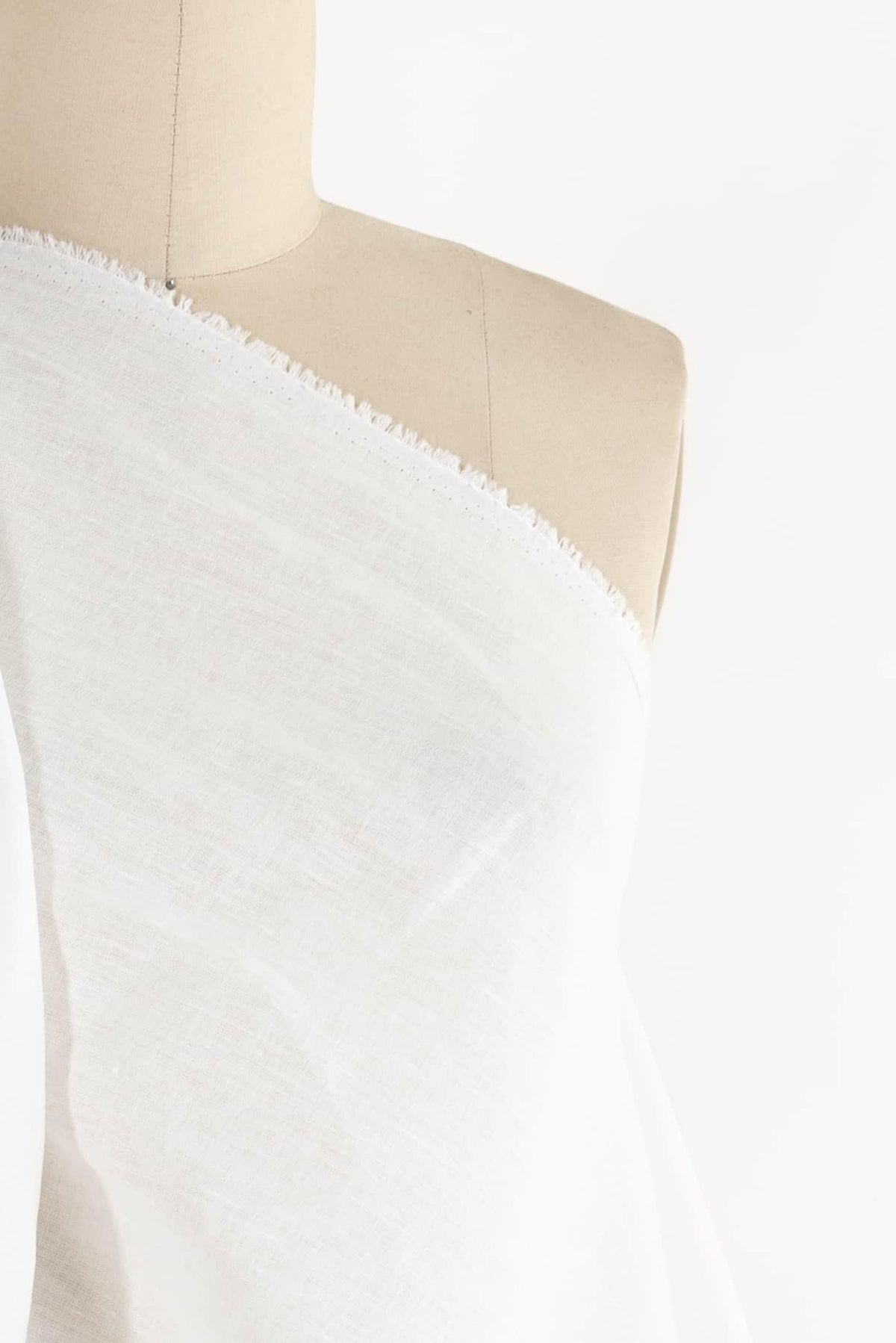 Chalk White Euro Linen/Cotton Woven - Marcy Tilton Fabrics