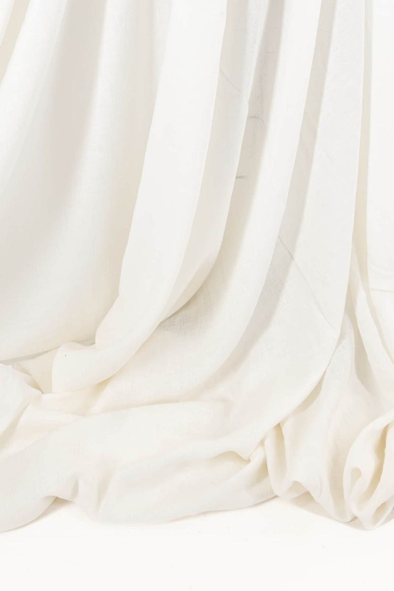 Chantilly Cream Washed Linen Woven