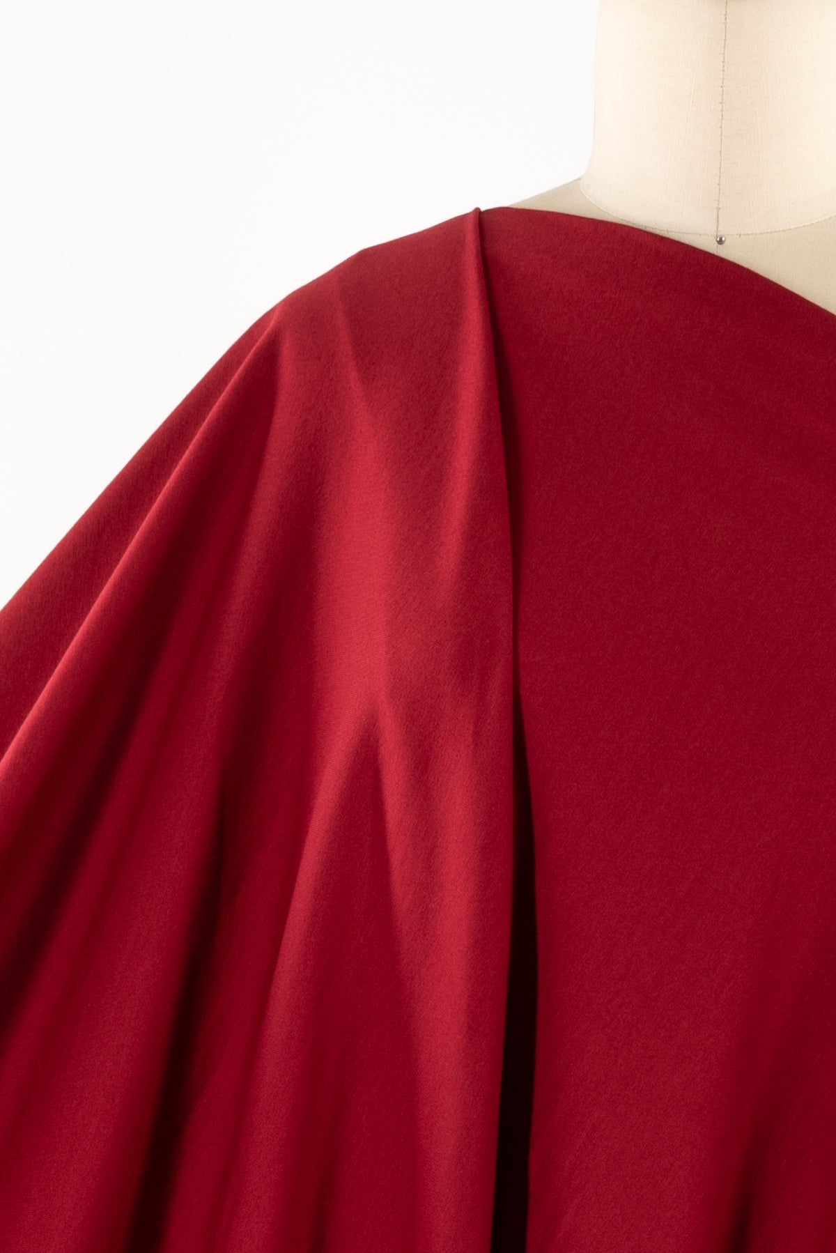 Cherry Red Rayon Jersey Knit