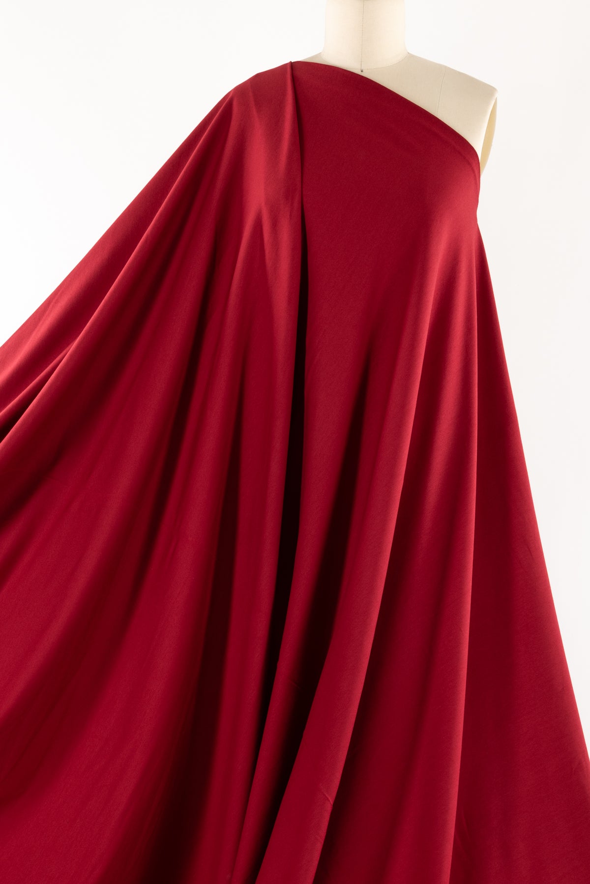 Cherry Red Rayon Jersey Knit