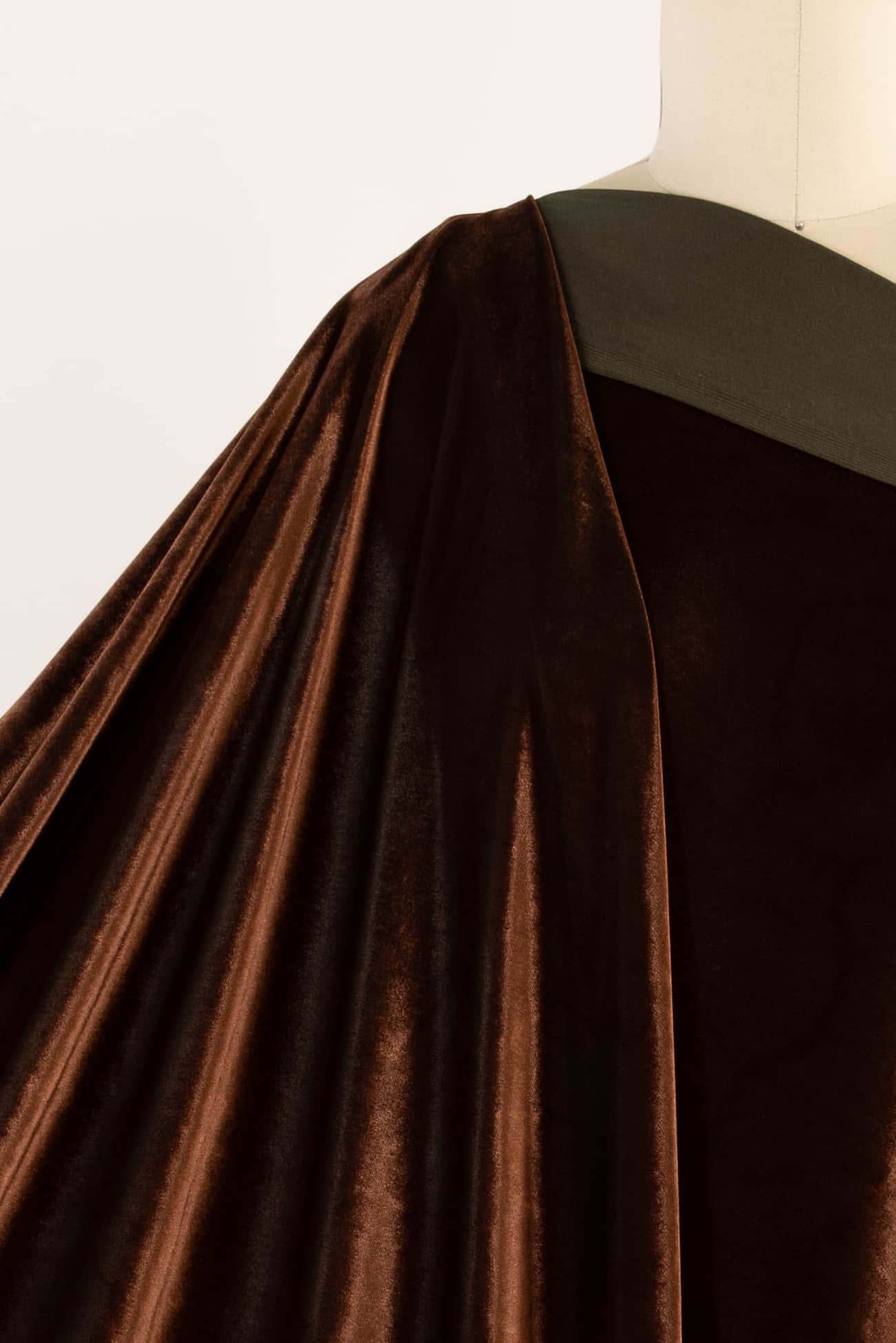 Chestnut Moss Velvet Knit