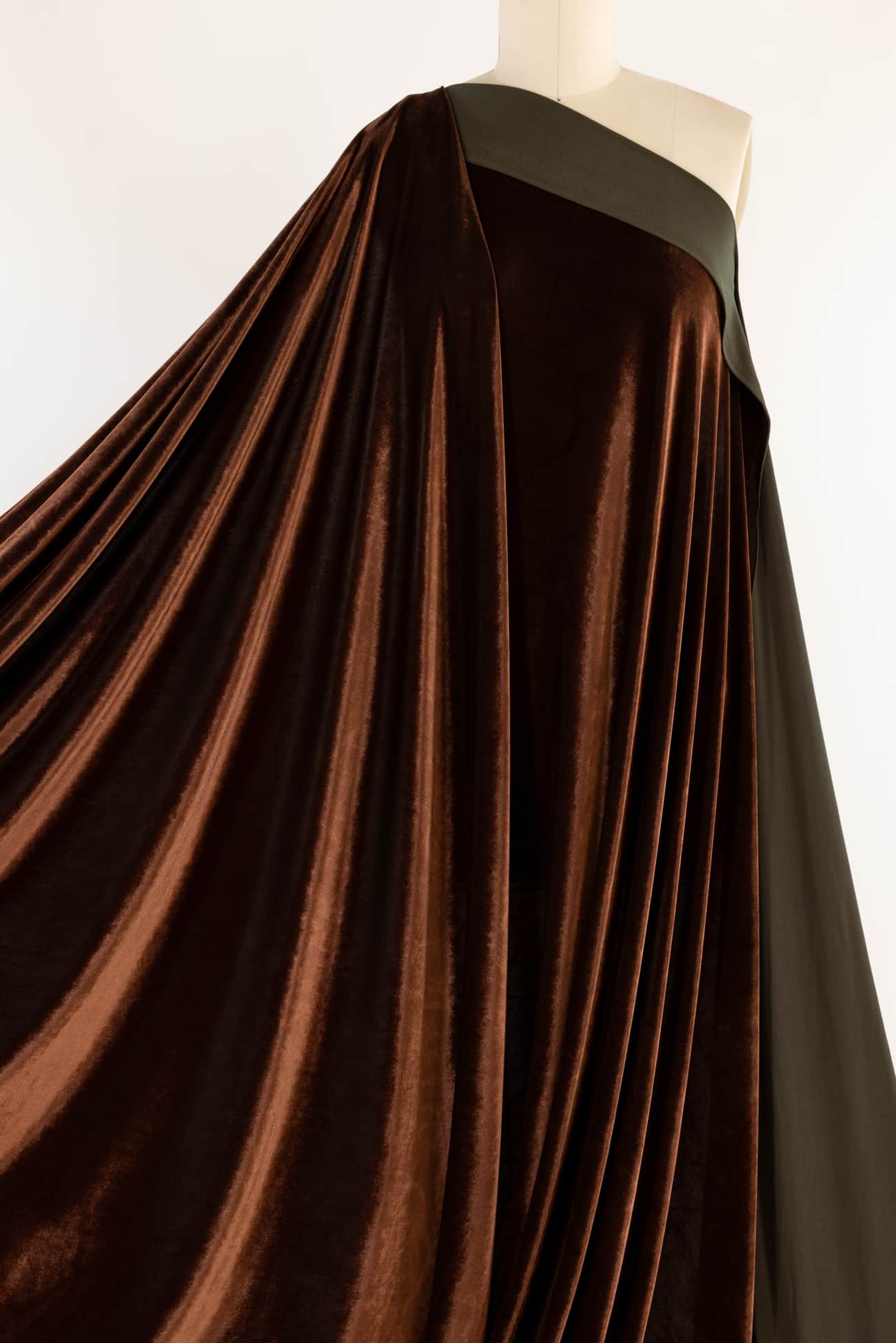 Chestnut Moss Velvet Knit