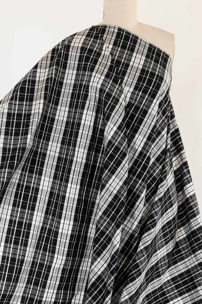 Clarinet Plaid Silk Taffeta Woven