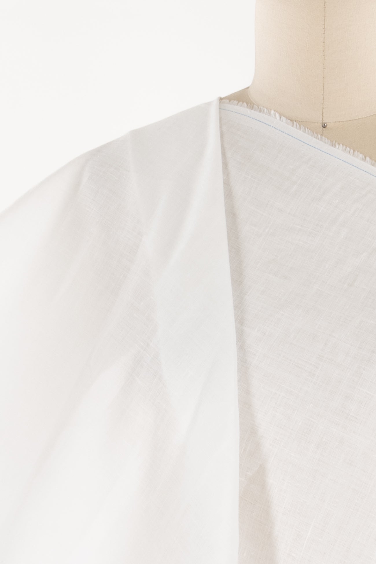 Cloud White Hanky Linen Woven