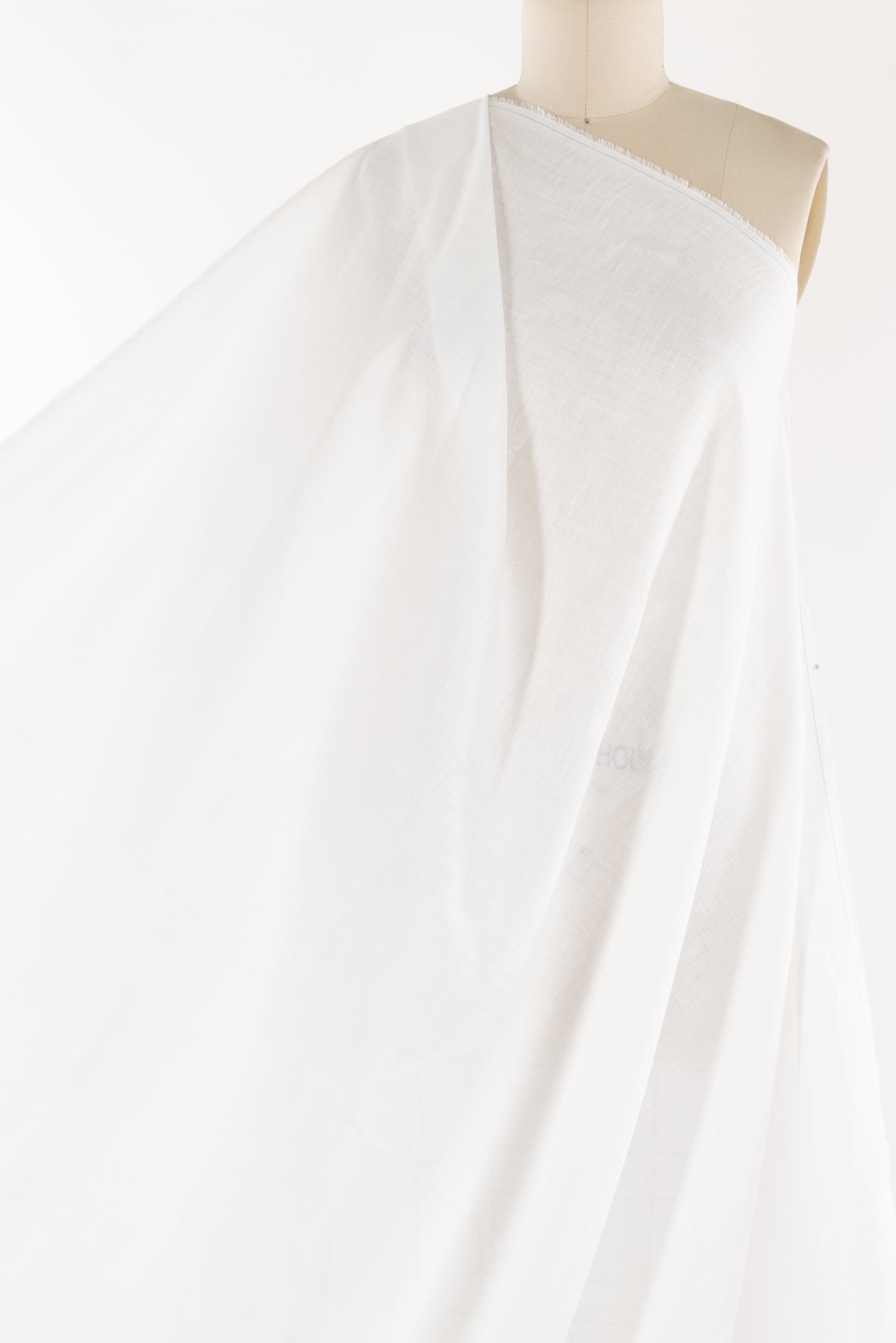 Cloud White Hanky Linen Woven