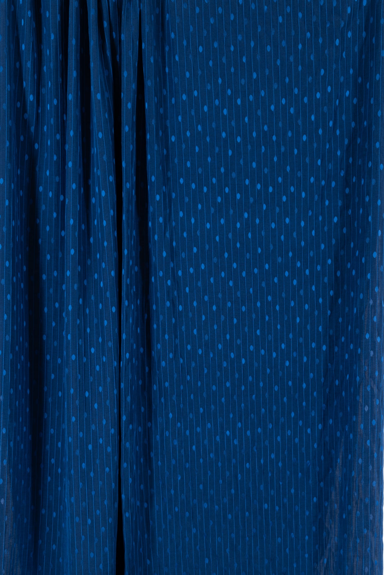 Cobalt Blue Dots Italian Jacquard Woven - Marcy Tilton Fabrics