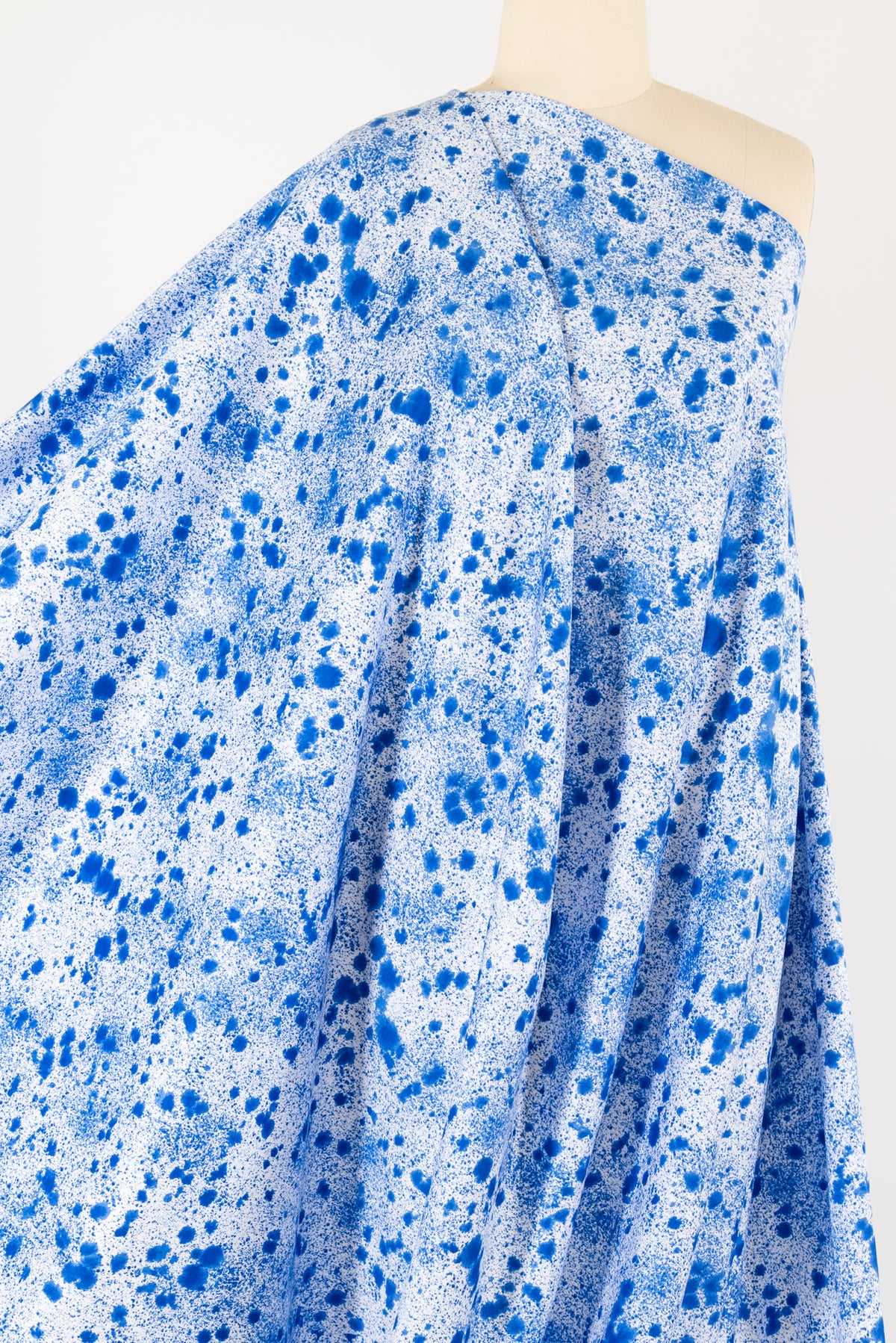 Cobalt Spatter Italian Cotton Woven