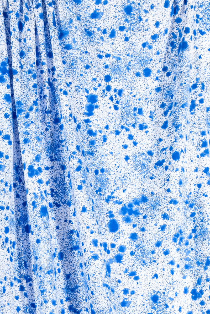 Cobalt Spatter Italian Cotton Woven